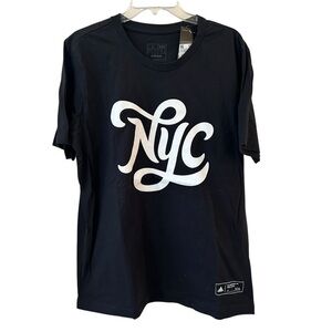Adidas NYC Black and White Short Sleeve Tee Large NWT